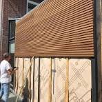 houten muurbekleding buiten