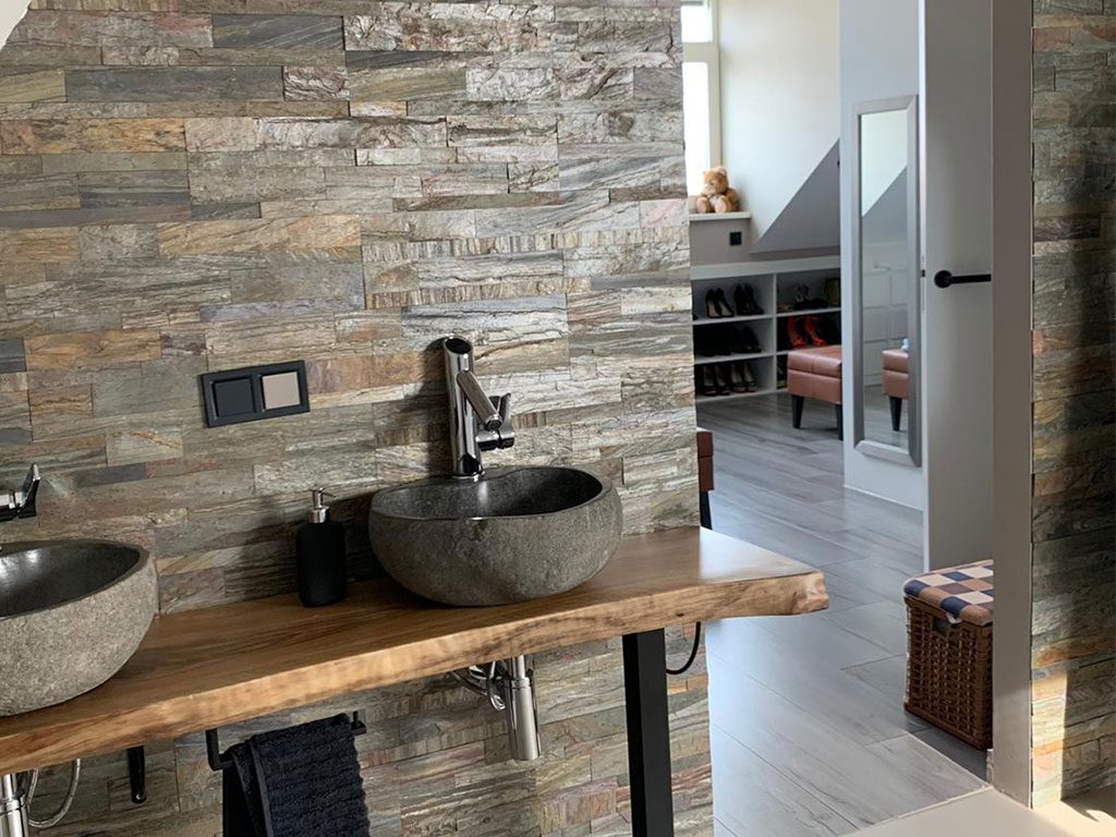 steenstrips voor badkamer