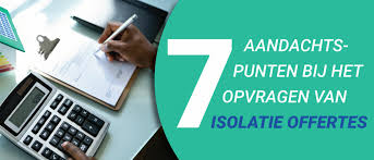 offerte isolatie